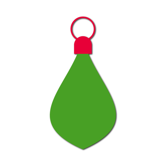 Ornament Gift Tag SVG PNG Template - Shape 5