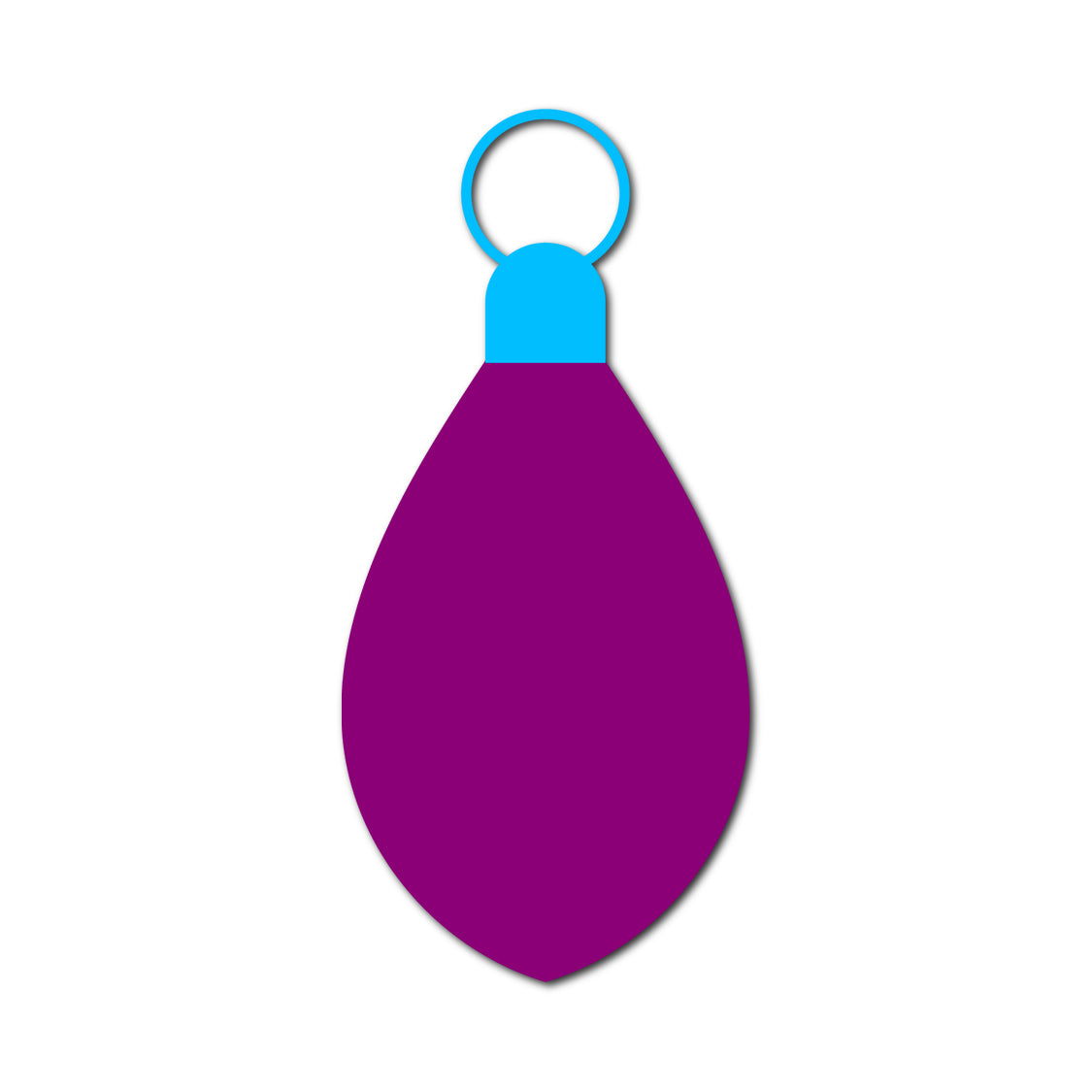 Ornament Gift Tag SVG PNG Template - Shape 8