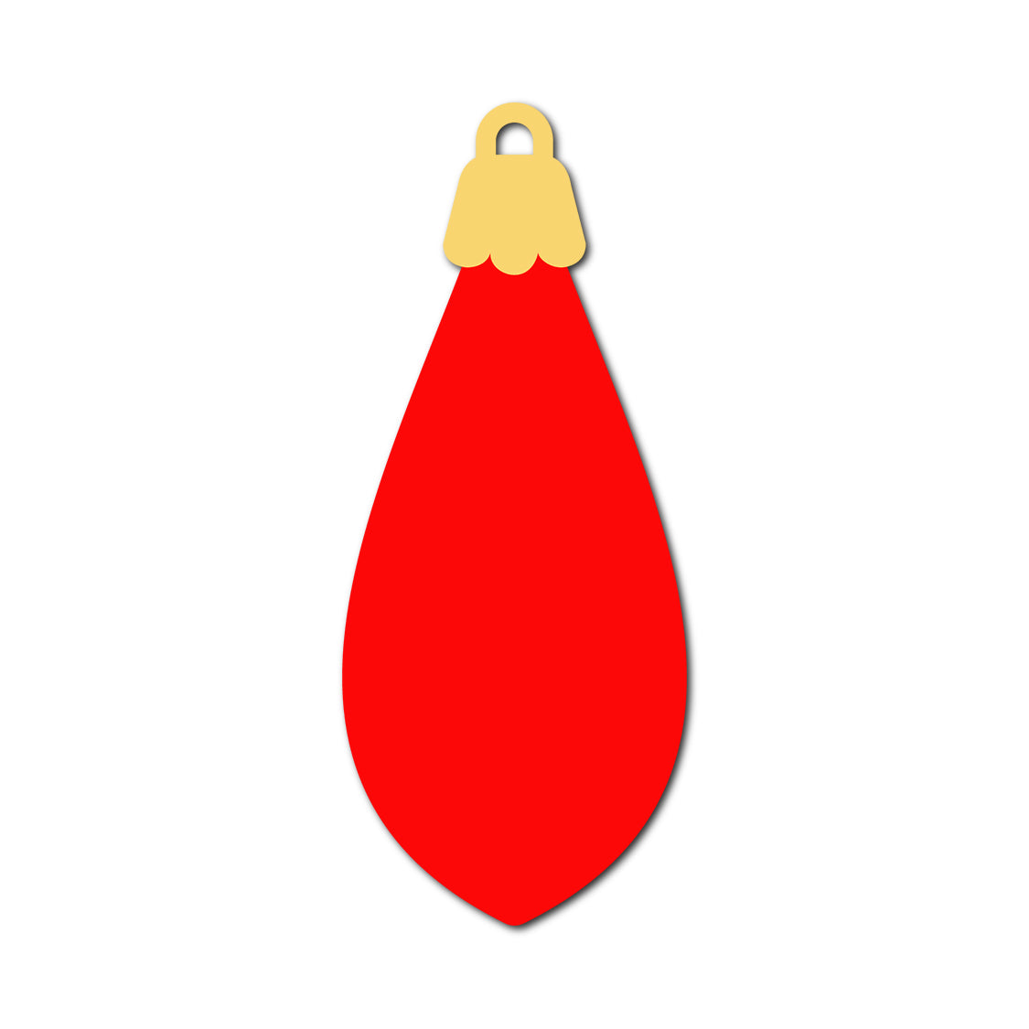 Ornament Gift Tag SVG PNG Template - Shape 9