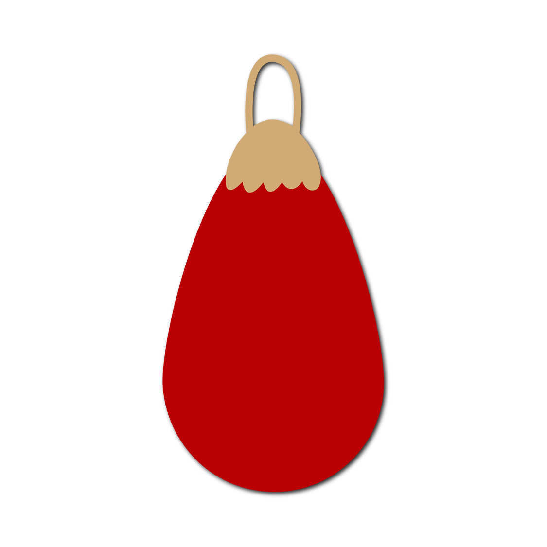 Ornament Gift Tag SVG PNG Template - Shape 11