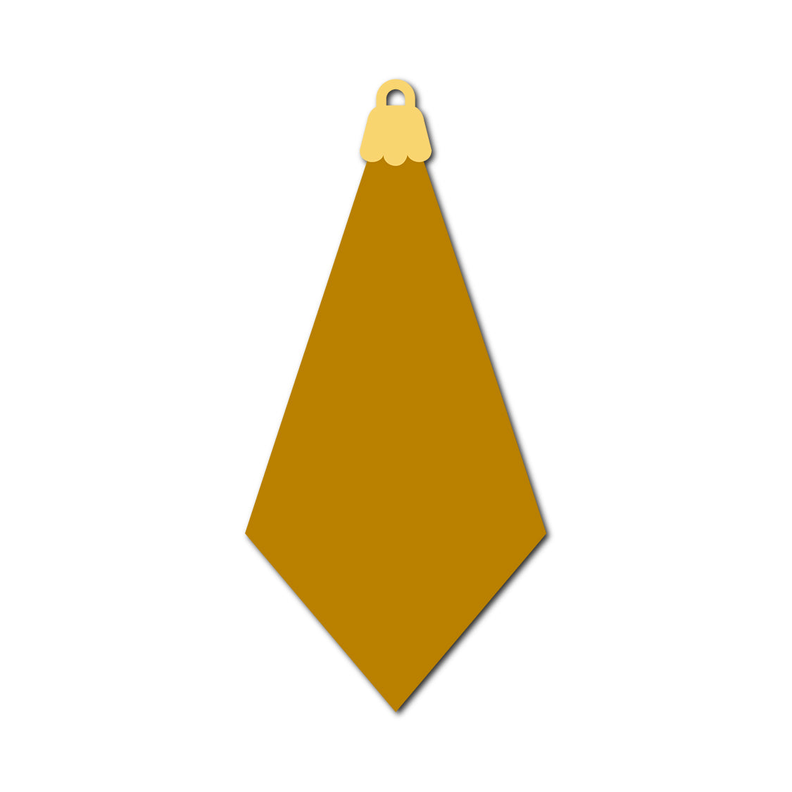 Ornament Gift Tag SVG PNG Template - Shape 14