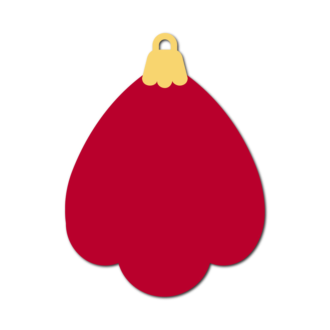 Ornament Gift Tag SVG PNG Template - Shape 15