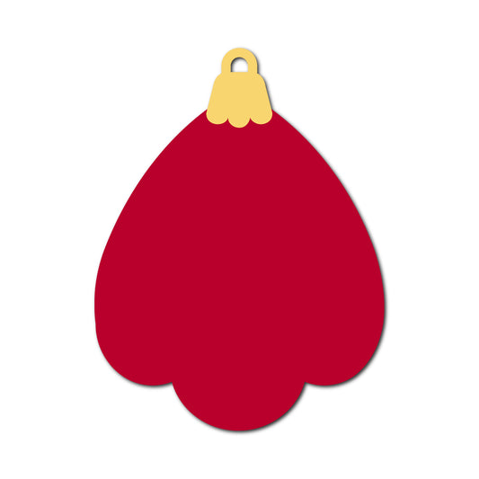 Ornament Gift Tag SVG PNG Template - Shape 15