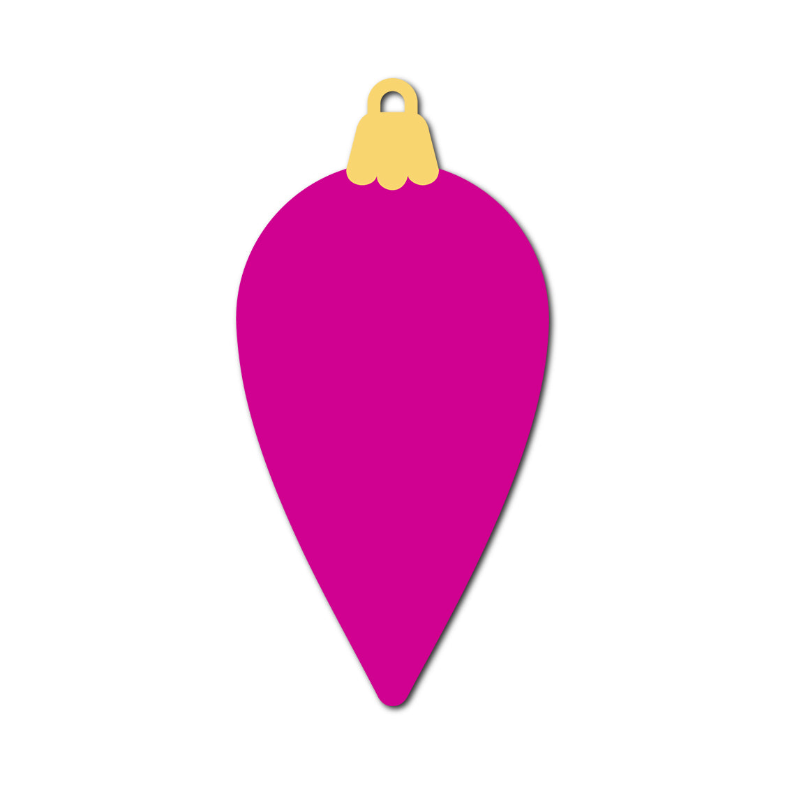 Ornament Gift Tag SVG PNG Template - Shape 17