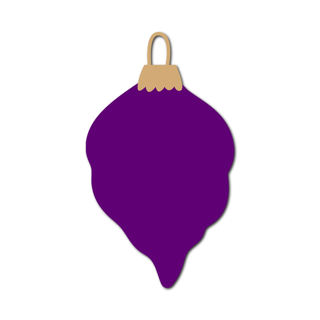Ornament Gift Tag SVG PNG Template - Shape 18