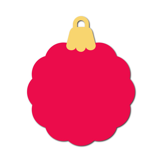 Ornament Gift Tag SVG PNG Template - Shape 19