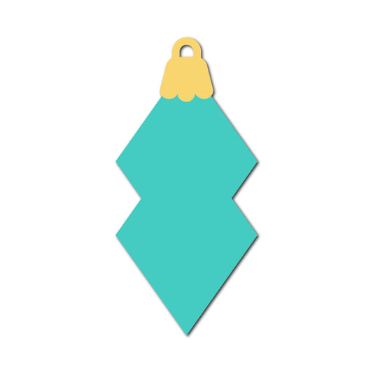 Ornament Gift Tag SVG PNG Template - Shape 22