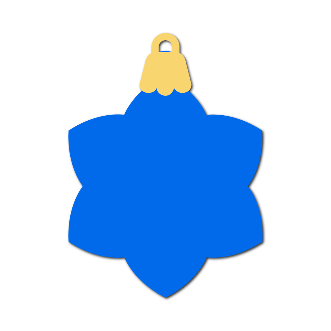 Ornament Gift Tag SVG PNG Template - Shape 23