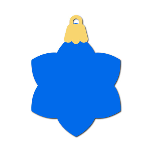 Ornament Gift Tag SVG PNG Template - Shape 23