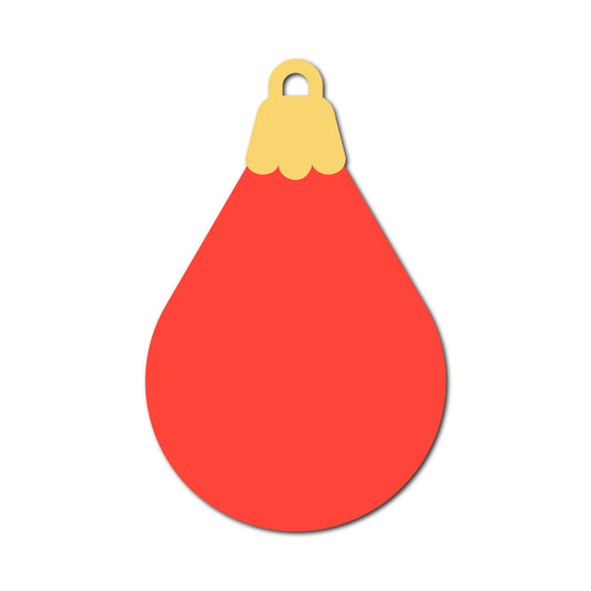 Ornament Gift Tag SVG PNG Template - Shape 25