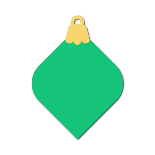 Ornament Gift Tag SVG PNG Template - Shape 28