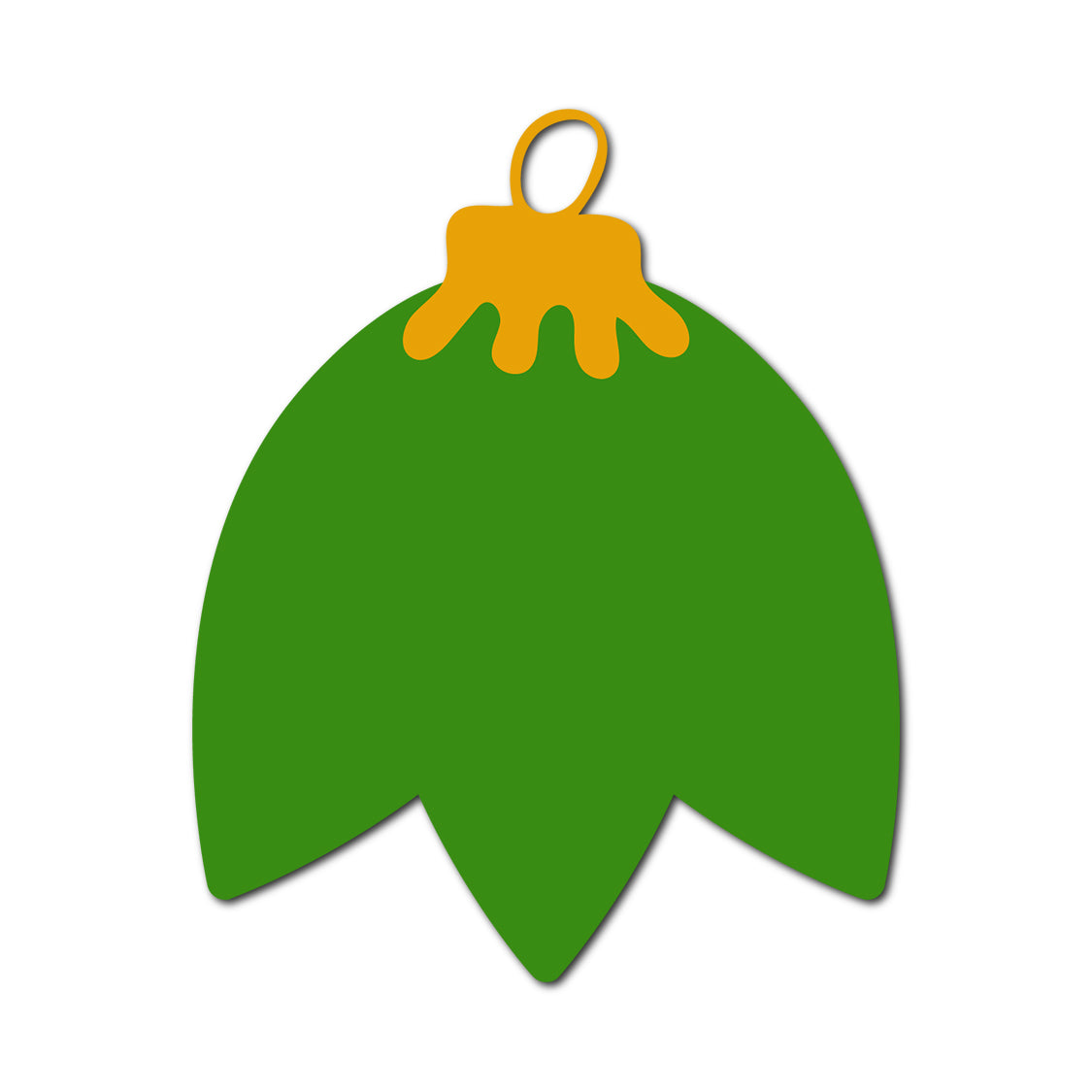 Ornament Gift Tag SVG PNG Template - Shape 30