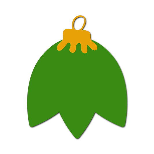 Ornament Gift Tag SVG PNG Template - Shape 30