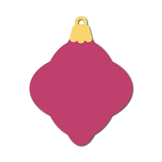 Ornament Gift Tag SVG PNG Template - Shape 33
