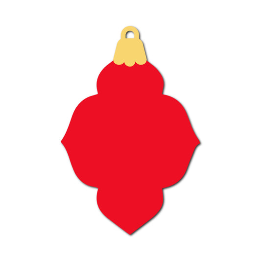 Ornament Gift Tag SVG PNG Template - Shape 35