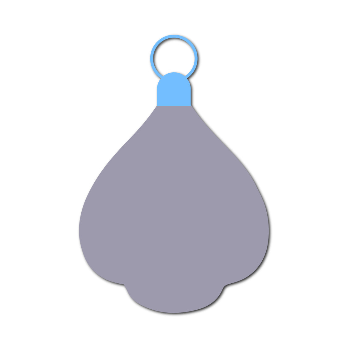 Ornament Gift Tag SVG PNG Template - Shape 36