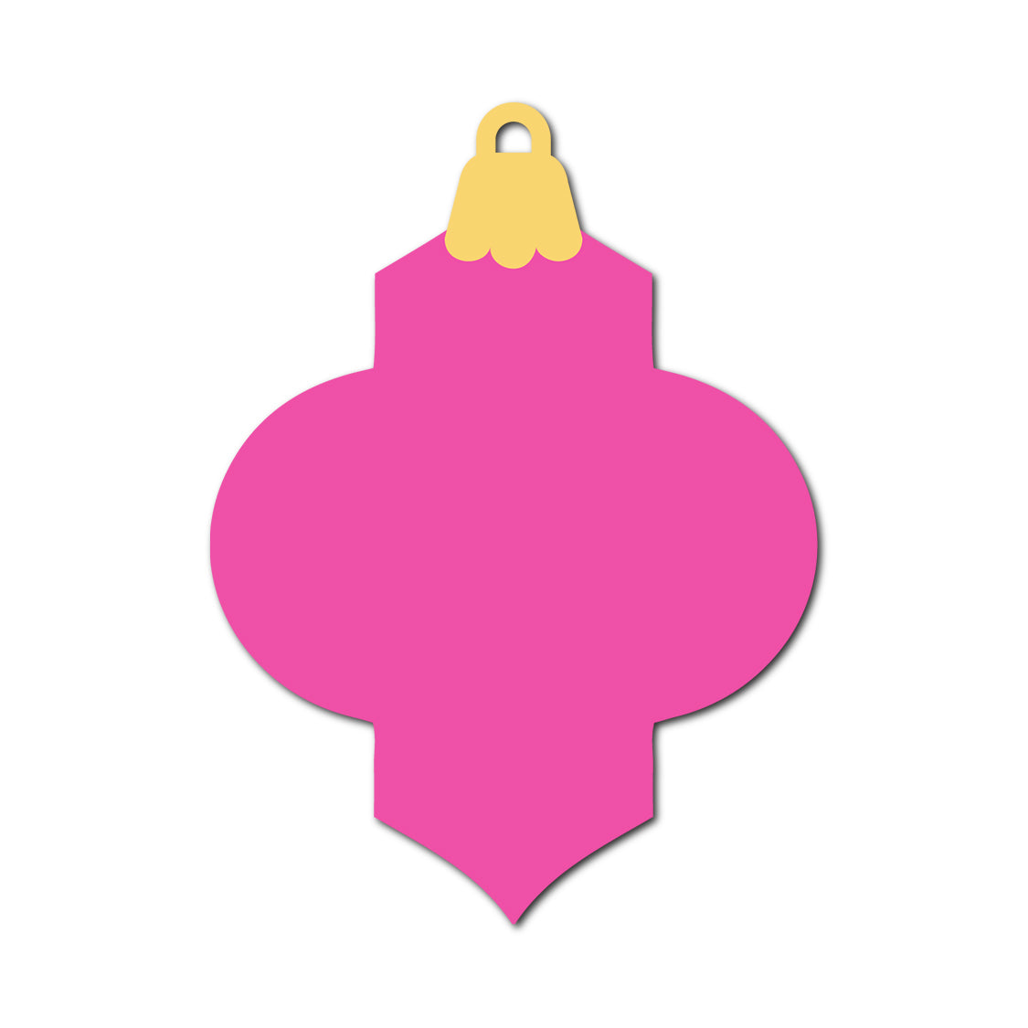 Ornament Gift Tag SVG PNG Template - Shape 39