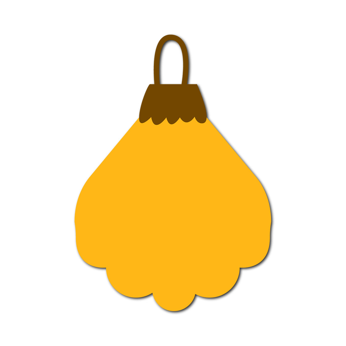 Ornament Gift Tag SVG PNG Template - Shape 43