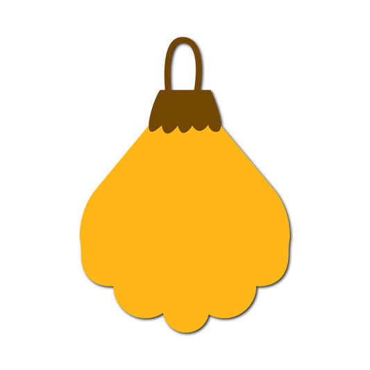 Ornament Gift Tag SVG PNG Template - Shape 43