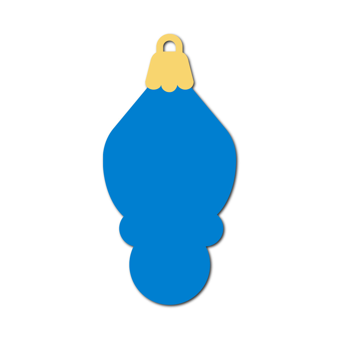 Ornament Gift Tag SVG PNG Template - Shape 45