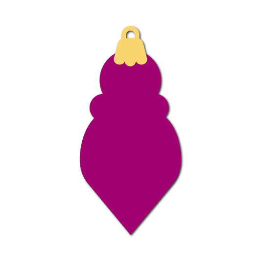 Ornament Gift Tag SVG PNG Template - Shape 46