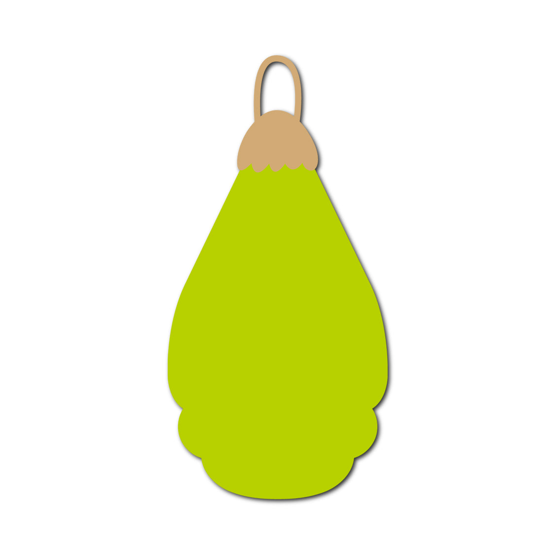 Ornament Gift Tag SVG PNG Template - Shape 47