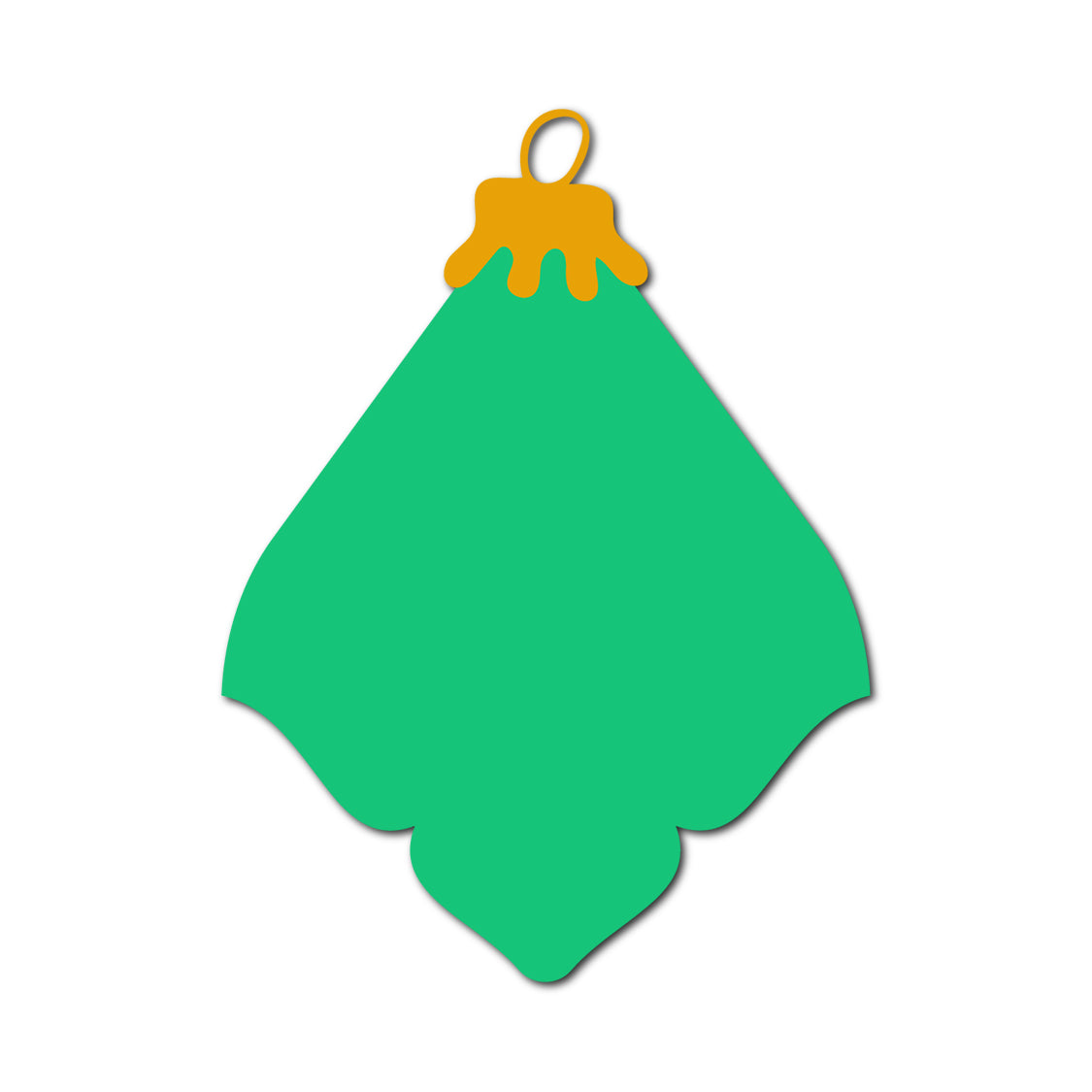 Ornament Gift Tag SVG PNG Template - Shape 49