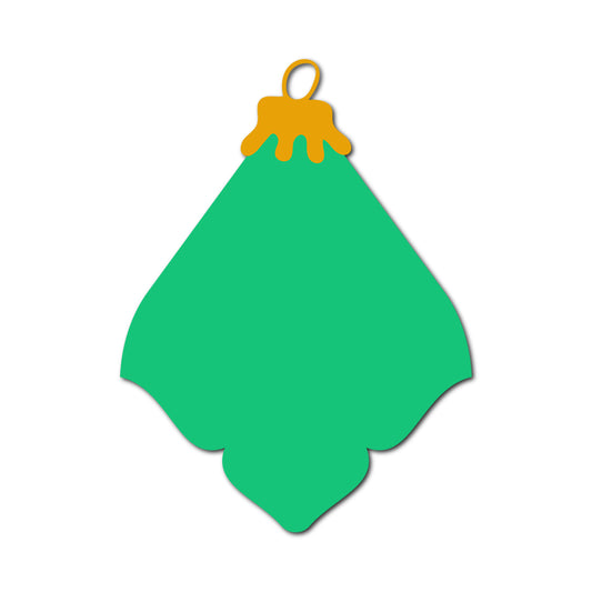 Ornament Gift Tag SVG PNG Template - Shape 49
