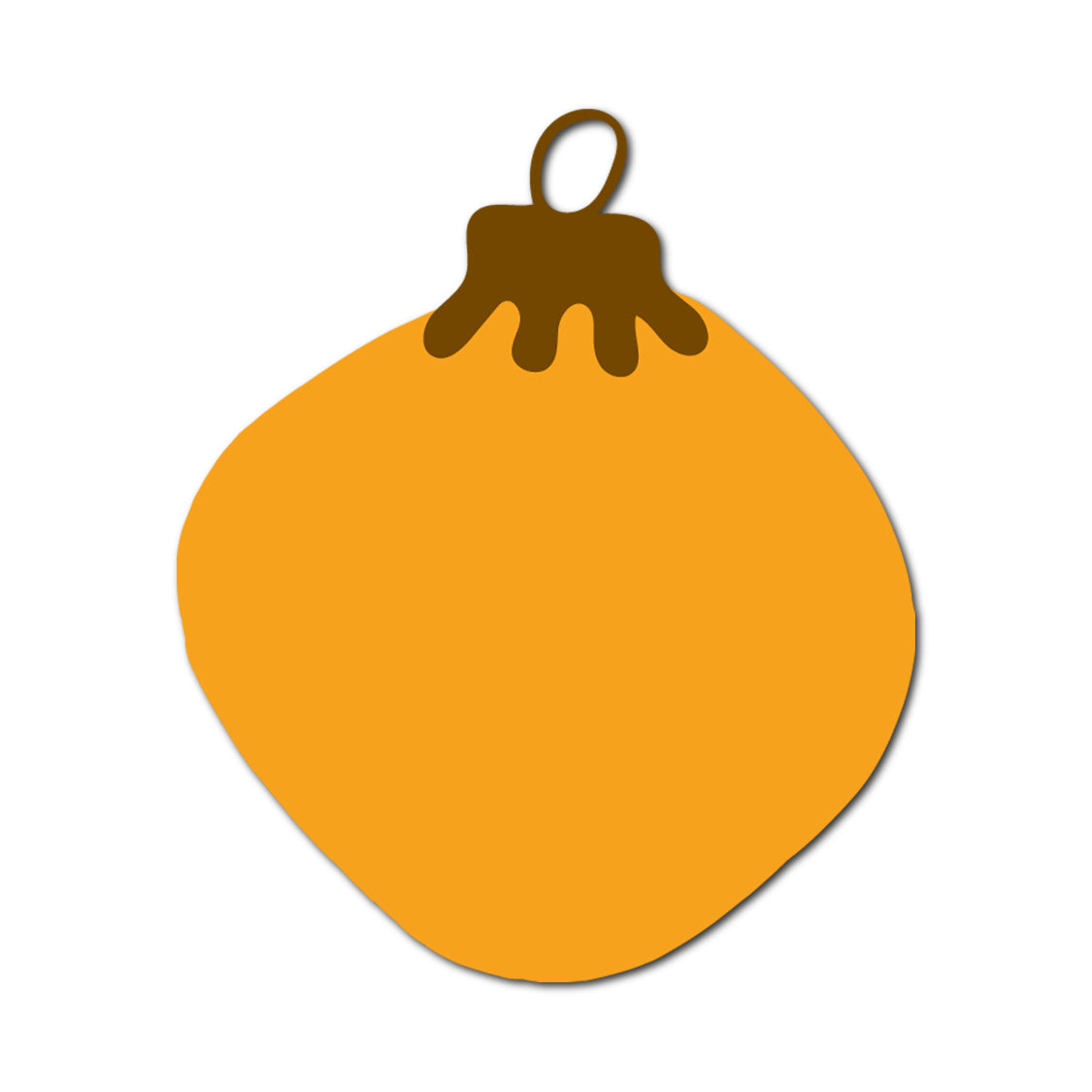 Ornament Gift Tag SVG PNG Template - Shape 52