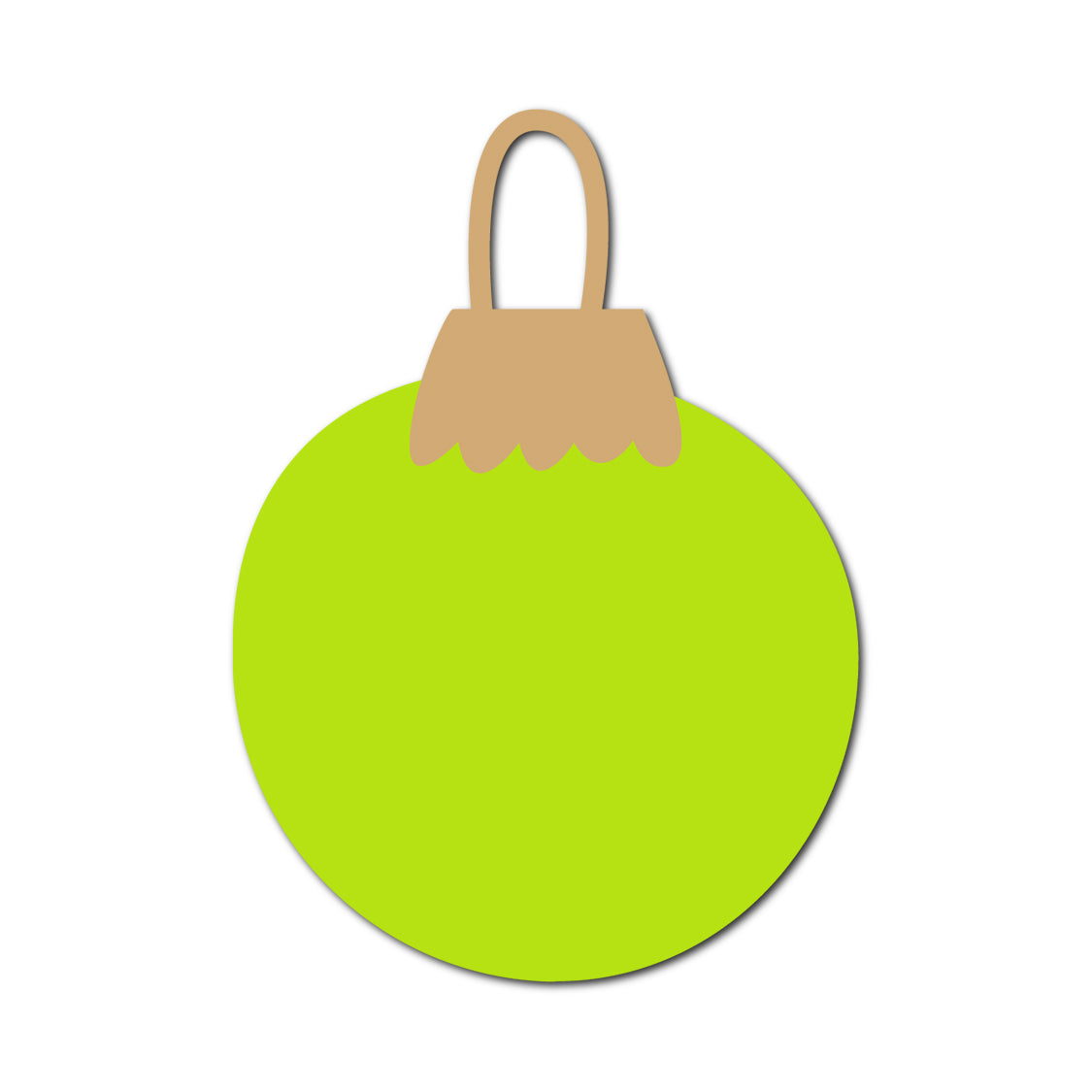 Ornament Gift Tag SVG PNG Template - Shape 53