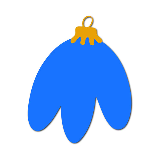 Ornament Gift Tag SVG PNG Template - Shape 55