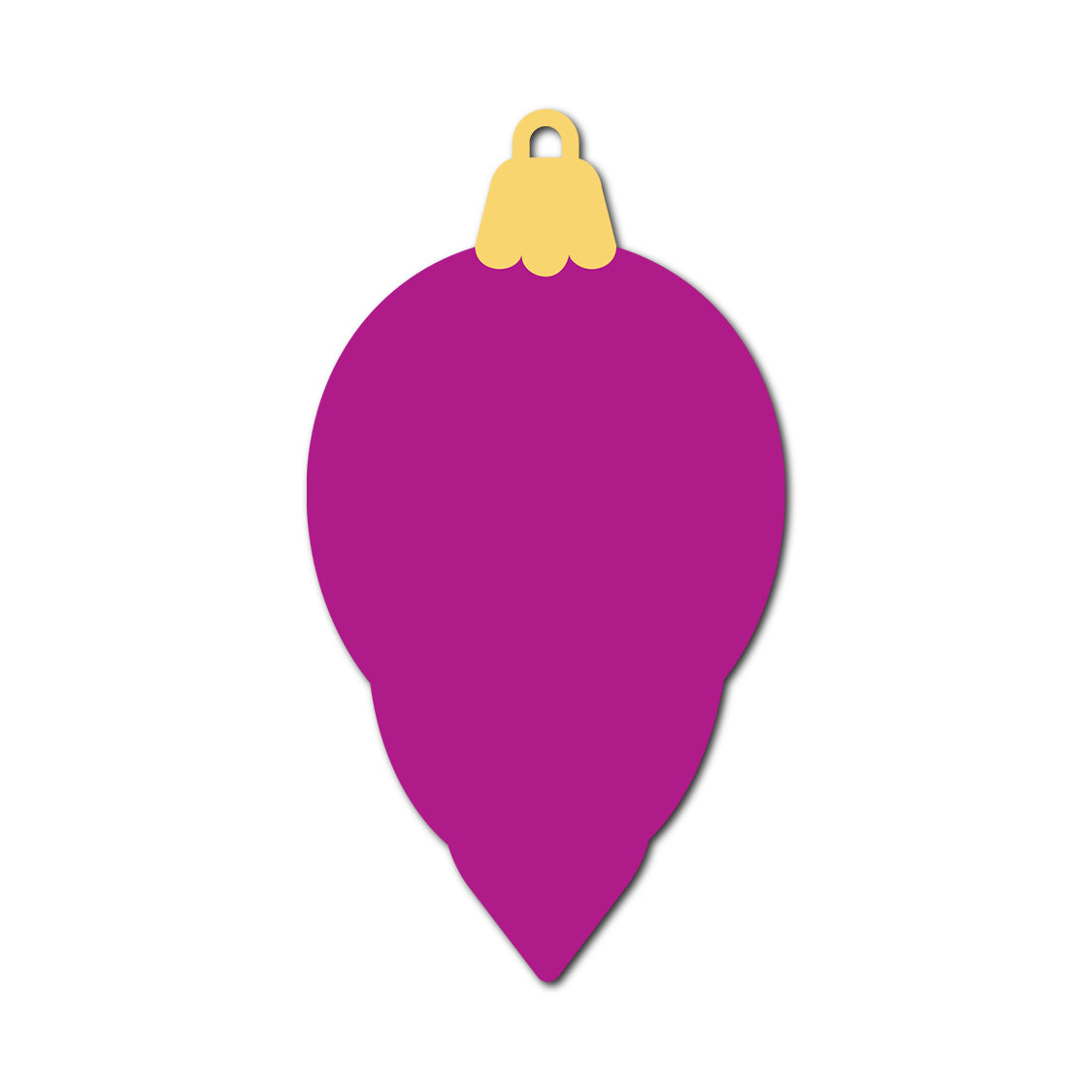 Ornament Gift Tag SVG PNG Template - Shape 59