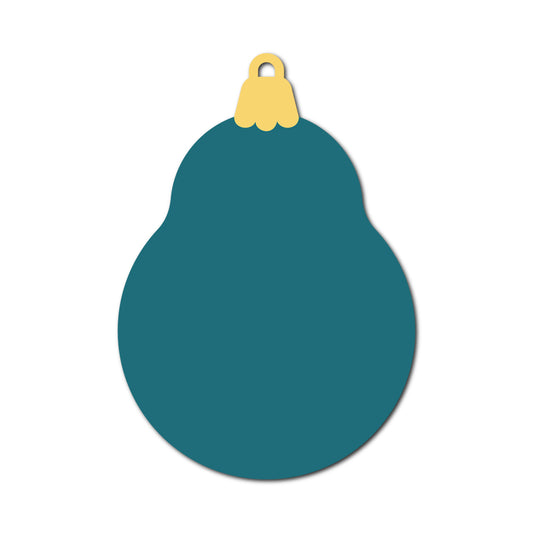 Ornament Gift Tag SVG PNG Template - Shape 60