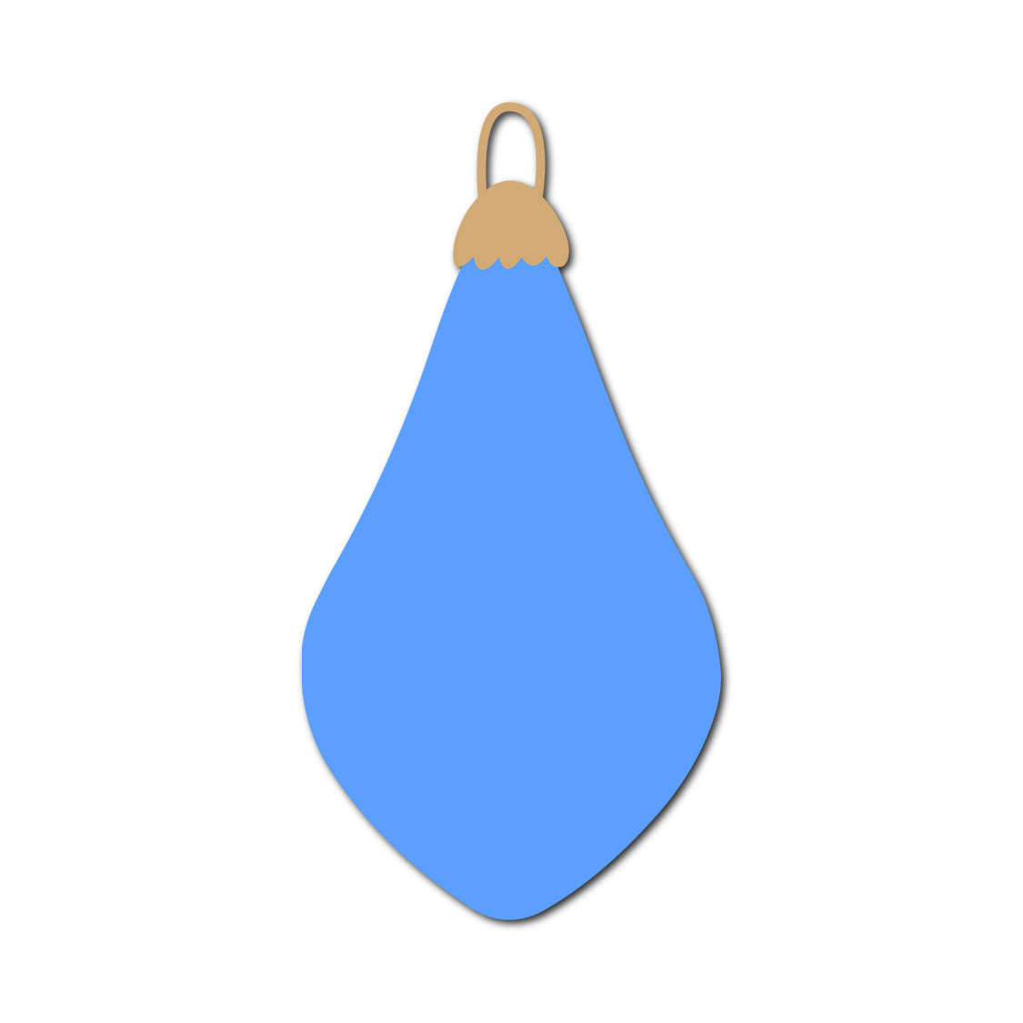 Ornament Gift Tag SVG PNG Template - Shape 62