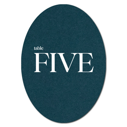 Individually Personalized Wedding Prints on Diecut Cardstock - Oval Shape
