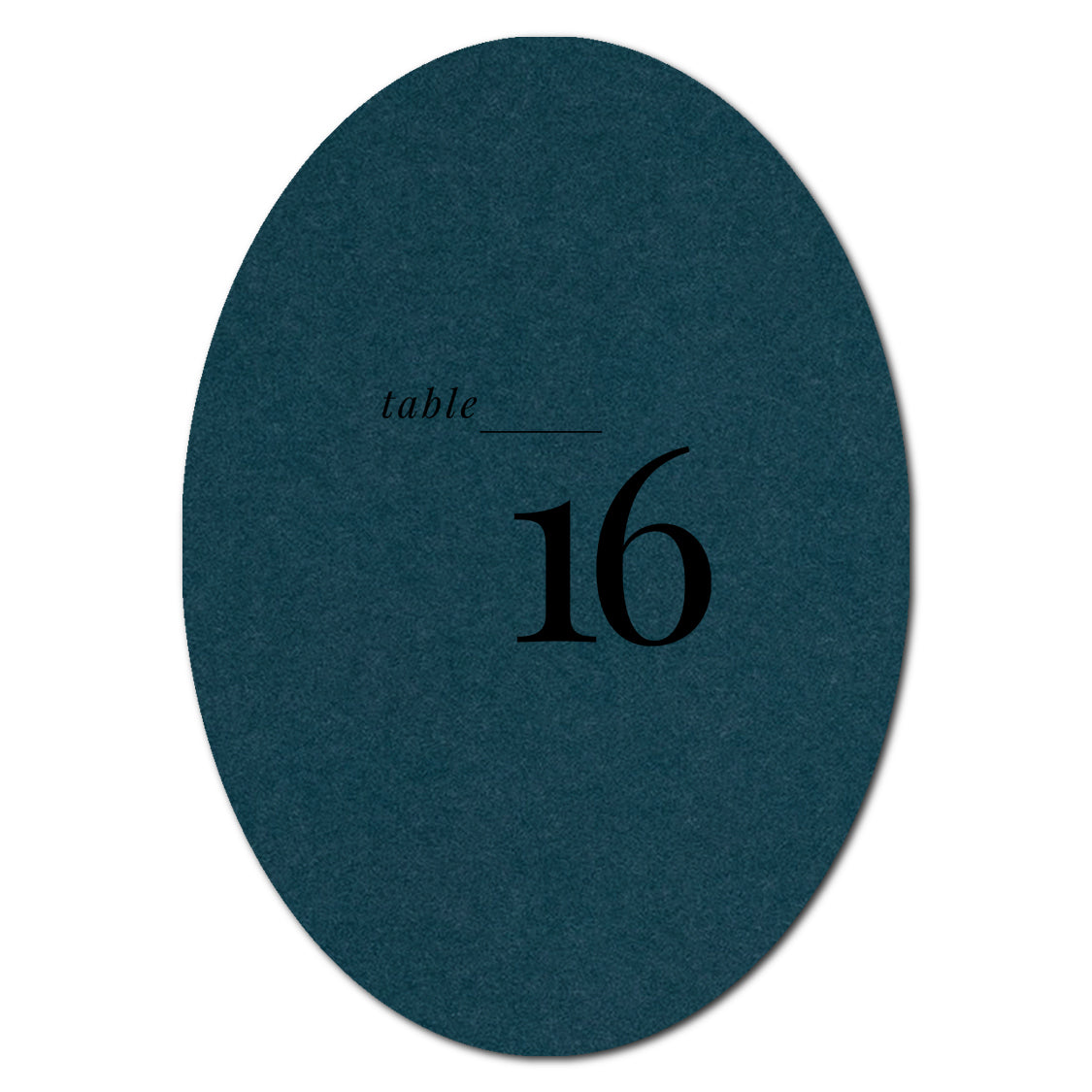 Individually Personalized Wedding Prints on Diecut Cardstock - Oval Shape