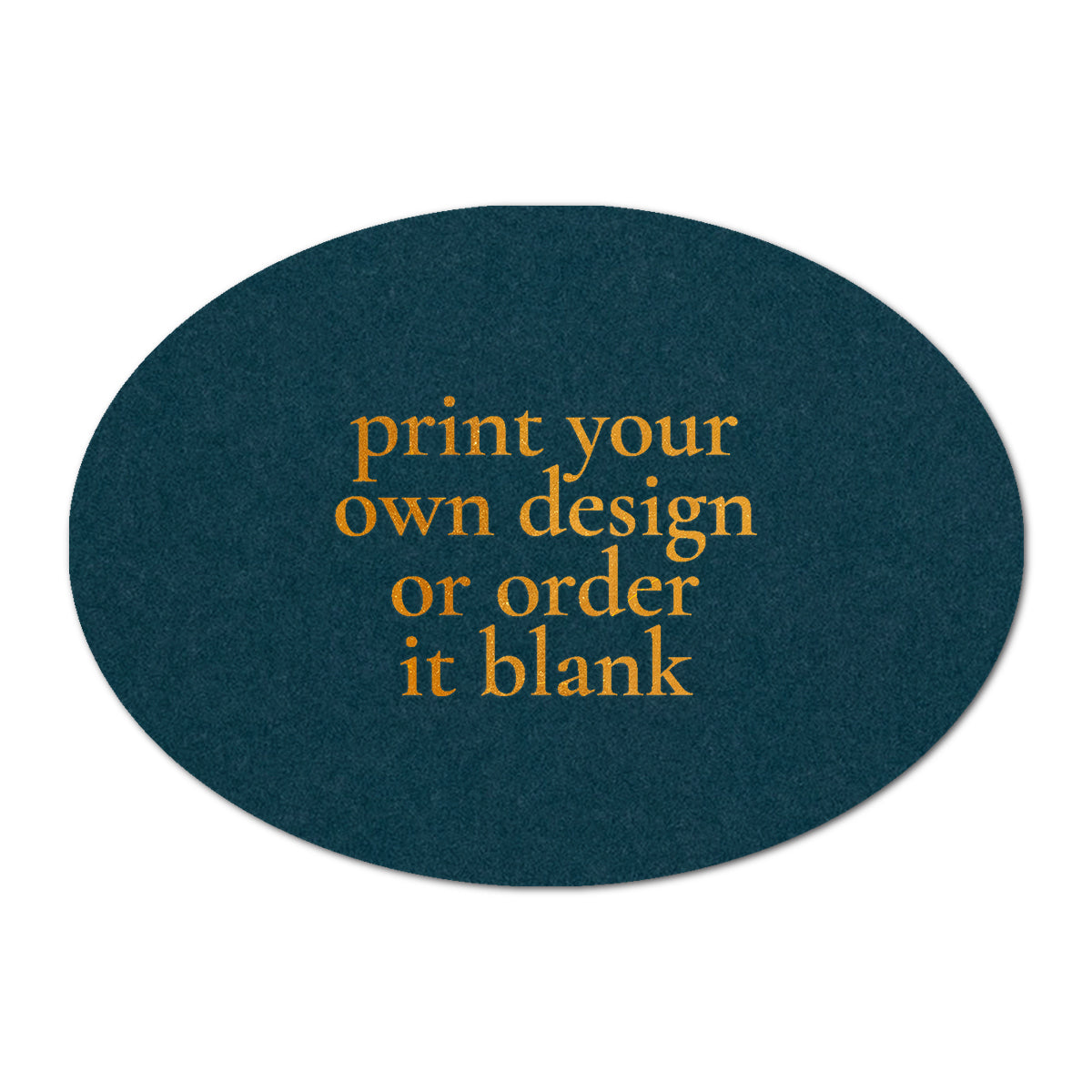 Custom Wedding Prints on Diecut Shaped Cardstock | Oval Shape
