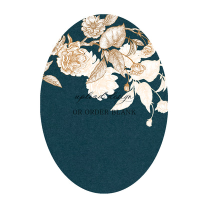 Custom Wedding Prints on Diecut Shaped Cardstock | Oval Shape