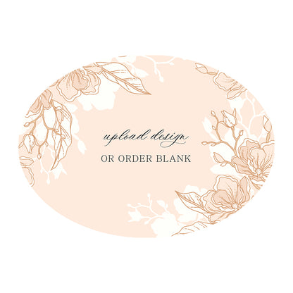Custom Wedding Prints on Diecut Shaped Cardstock | Oval Shape