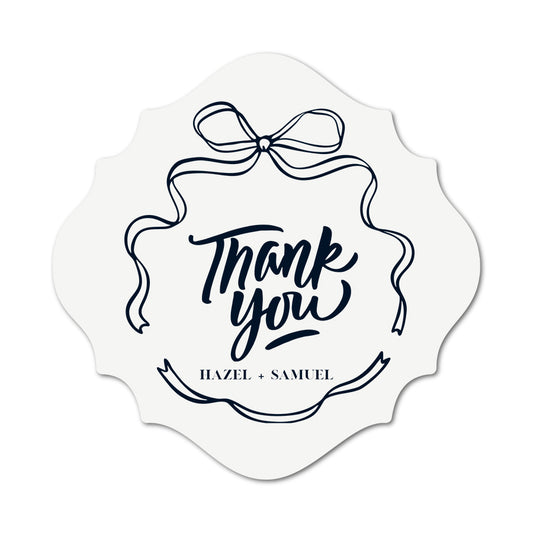 Personalized Wedding Favor Tags | Fully Custom Print | Signature Shape 27