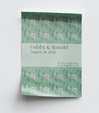 Premium Glossy Poster Wedding Sign