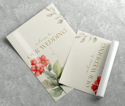 Premium Waterproof Poster Wedding Sign