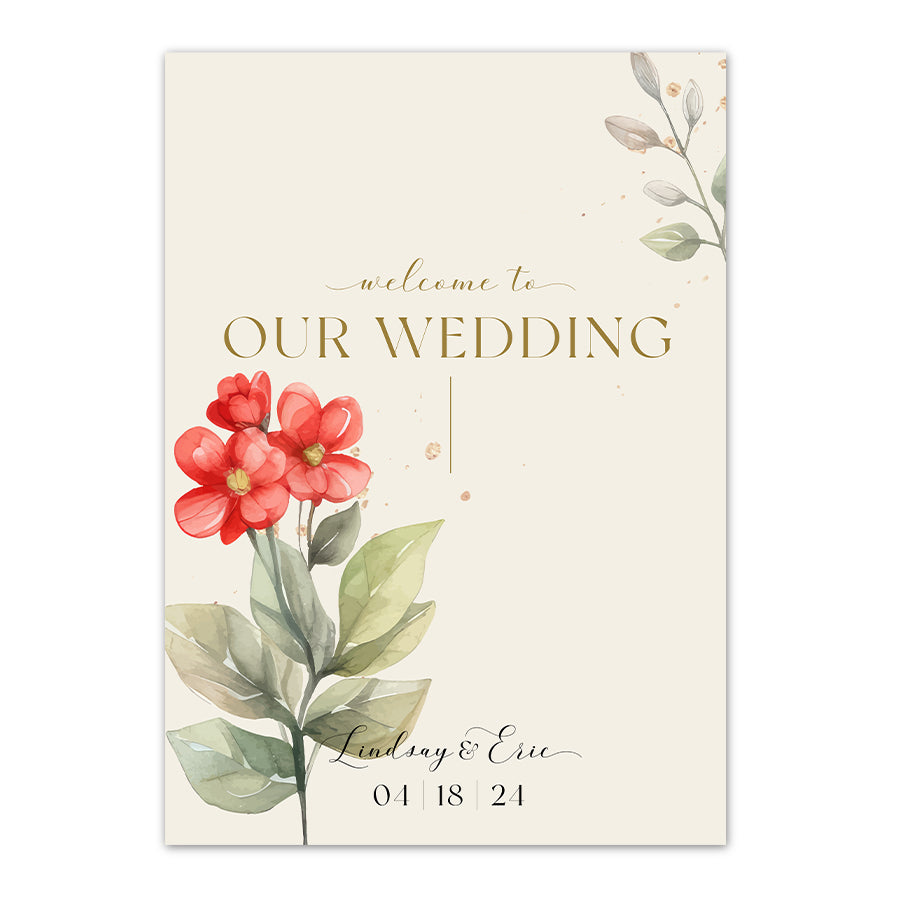 Premium Waterproof Poster Wedding Sign