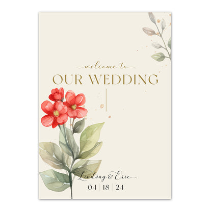 Premium Waterproof Poster Wedding Sign