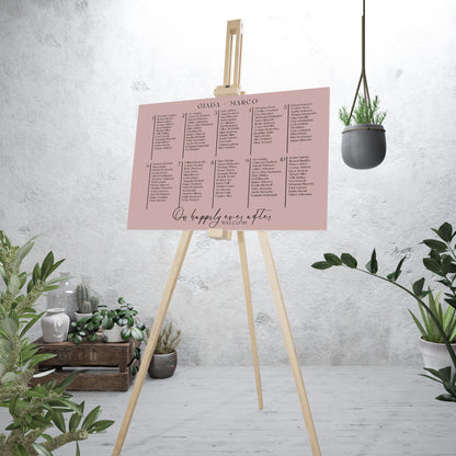 Expressive Medium Wedding Seating Chart