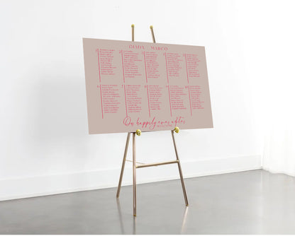 Expressive Medium Wedding Seating Chart