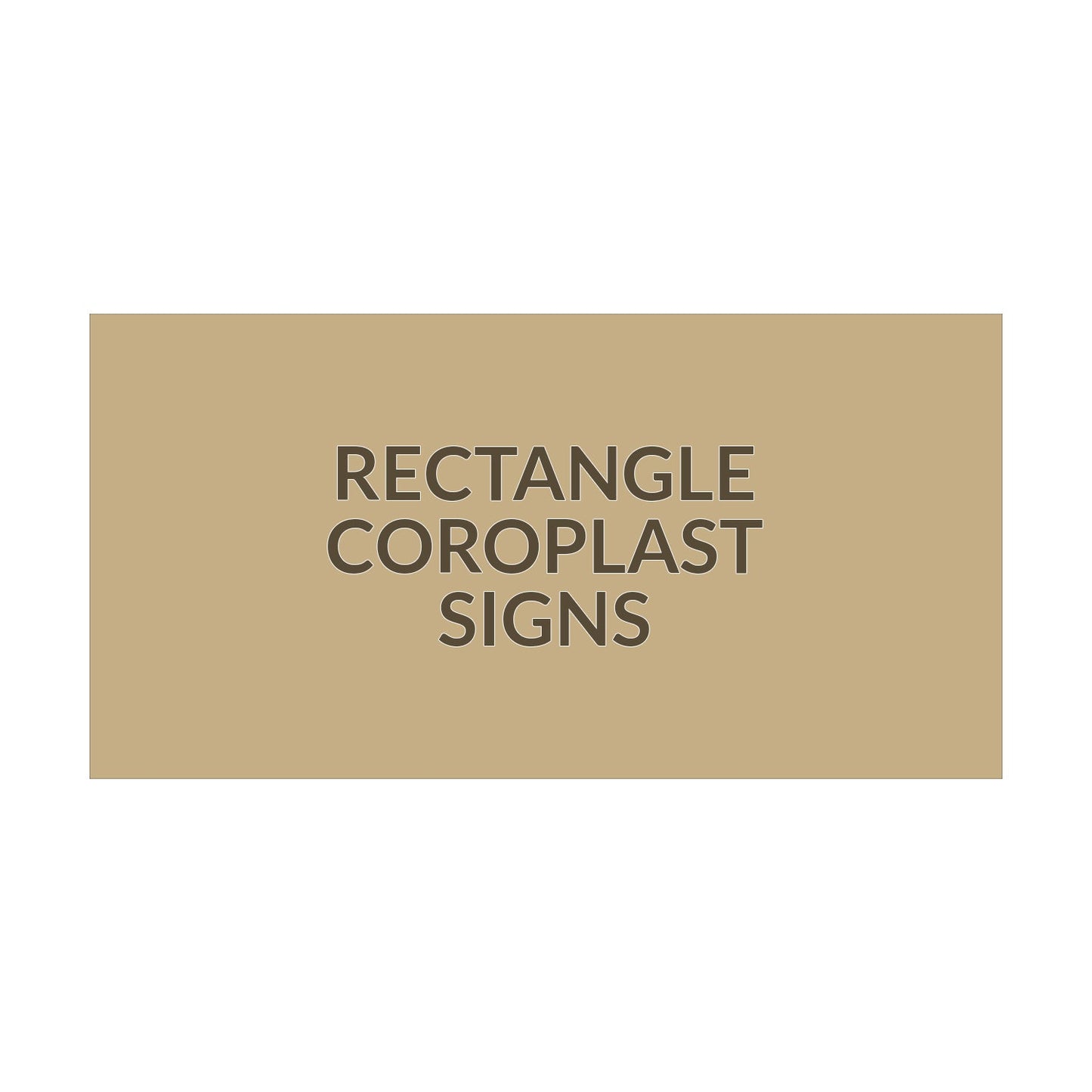 Rectangle Portrait Coroplast Sign - 6 x 18 inch