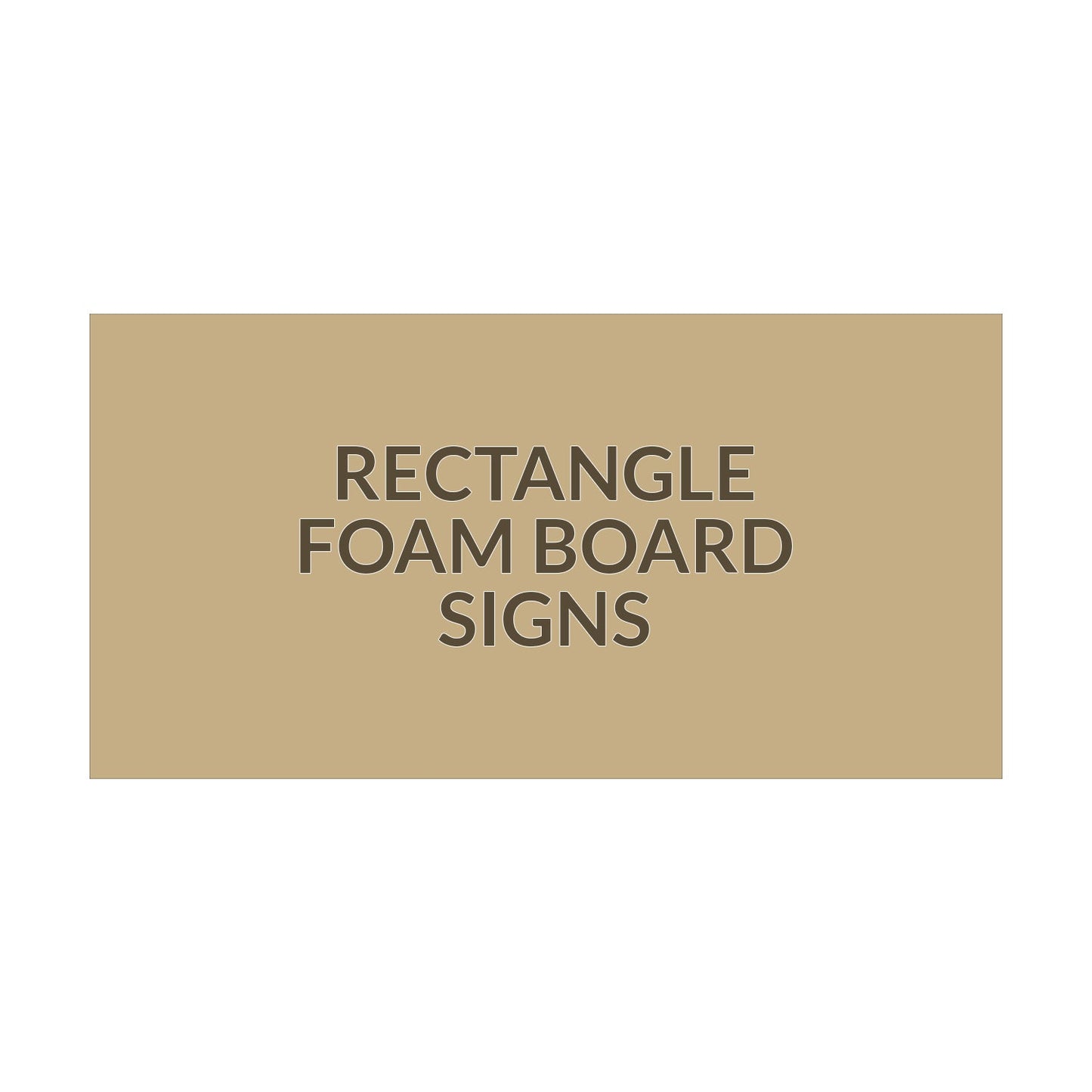 Rectangle Portrait Foamboard Sign - 6 x 12 inch