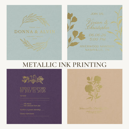 Custom Wedding Prints on Diecut Shaped Cardstock | Shape S32