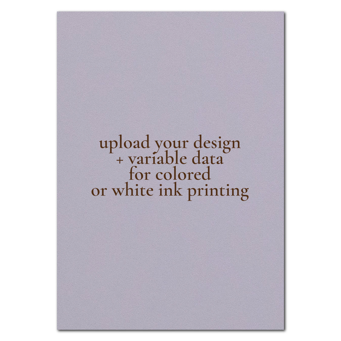 Individually Personalized Wedding Prints on Rectangle Cardstock